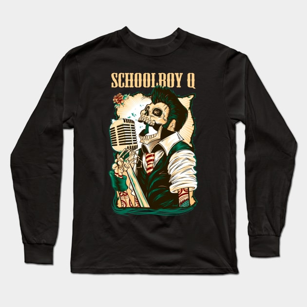 SCHOOLBOY Q BAND Long Sleeve T-Shirt by Tronjoannn-maha asyik 